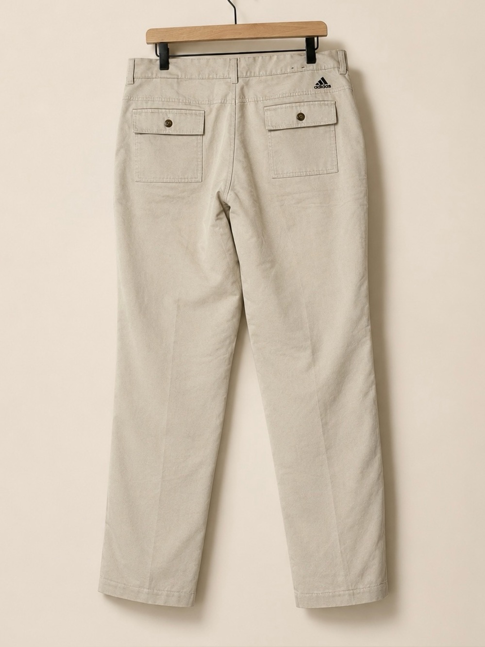 Adidas ClimaLite Mens Golf Pants Beige Khaki Flat Front Performance 34x32 - Picture 3 of 6